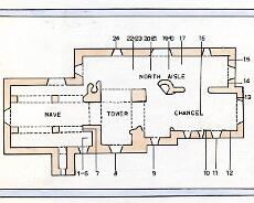 Churchyard Map - Interior Church Interior Monument Map